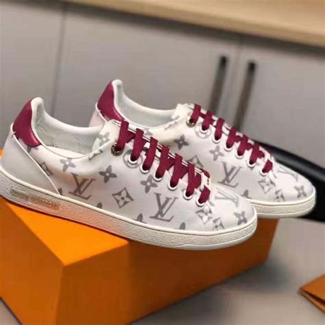 louis vuitton sneakers womens white and pink